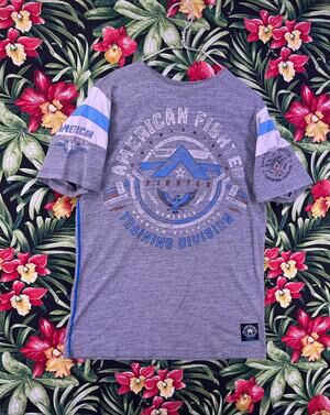 American Fighter Gray Graphic Tshirt Size XL Western Style